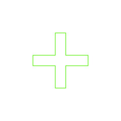 green plus sign icon