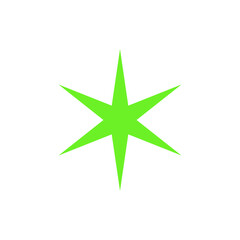 green star geometric design element