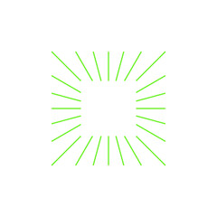 rays Retro Futuristic Element