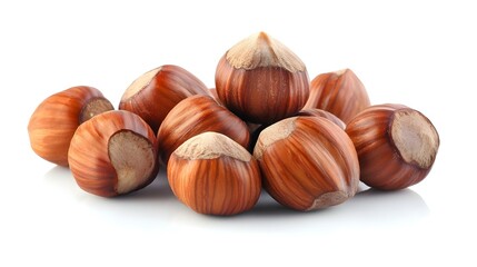 Obraz premium Hazelnut isolated on white background