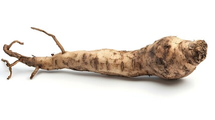Obraz premium Root of kudzu vinepuerarin Isolated on a white