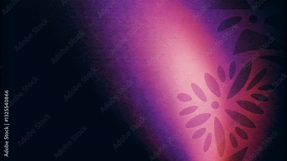 Poster abstract square with gradient grainy texture