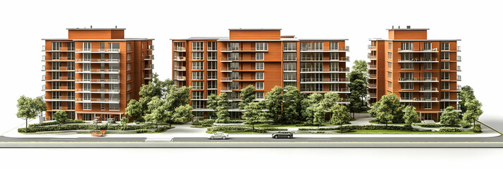 3D Model of Apartment Buildings