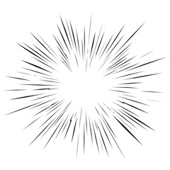 Fototapeta premium Explosion silhouette background