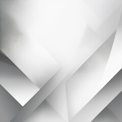 Abstract white background with texture pattern, layered geometric triangle shapes, white and grey glossy squares, abstract tech banner design. Graphic design element stripes concept for web, flyer