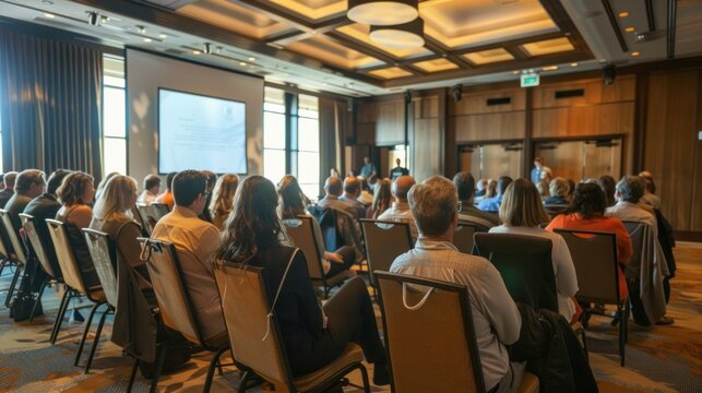 Conference session featuring a fireside chat format.