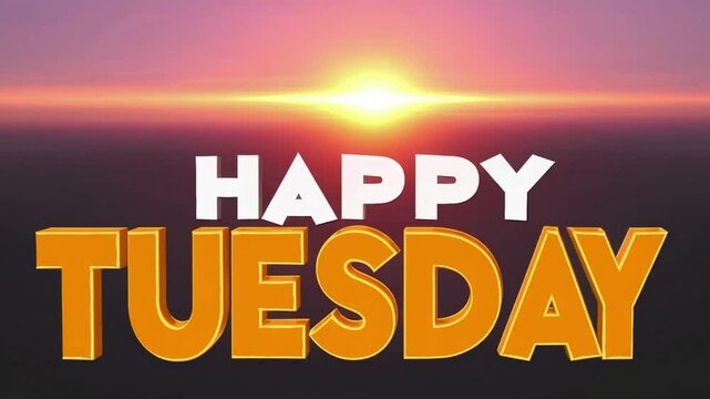 Bold Tuesday Animated Text