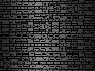 Black metal texture steel background. Perforated metal sheet.