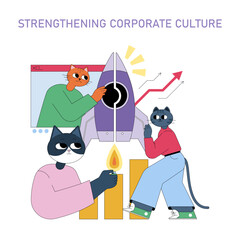 Business. Flat Vector Illustration