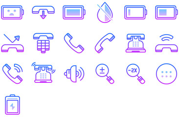 Set of Mobile UI icons	
