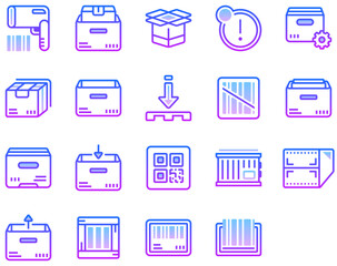 Set of Packaging icons	
