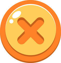 Obraz premium Game Button Set Vector Element