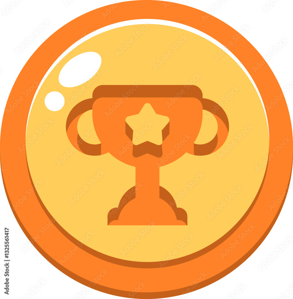 Poster game button set vector element
