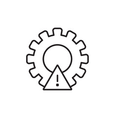 Failure icon isolated