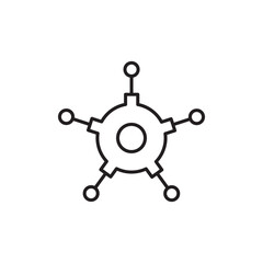 Frameworks icon isolated