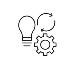 Implementation icon isolated