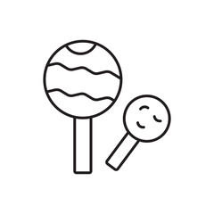 Lollypop icon isolated