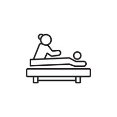 Massage icon isolated
