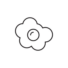 Omelet icon isolated