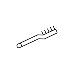 Toothbrush icon isolated