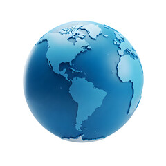 Naklejka premium Illustration design featuring a three-dimensional world globe