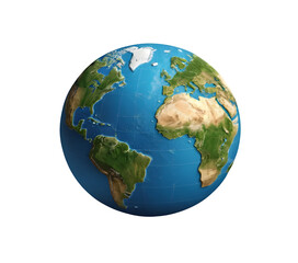 Naklejka premium Illustration design featuring a three-dimensional world globe