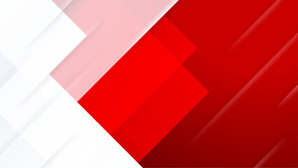 stylish abstract red and white rhomb geometric background vector illustration