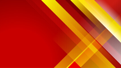 minimalist red and yellow gradient abstract geometric background vector illustration