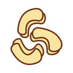 Cashew icon vector design symbol templates