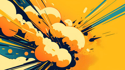 Obraz premium orange picture cartoon 2D, a beneficial fruit, is used as an illustration for advertising.