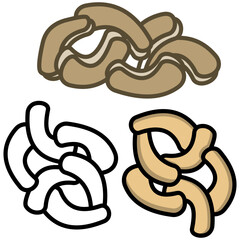 Cashew icon vector design symbol templates