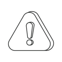 triangle exclamation marks outlines