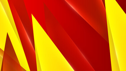 clean and simple triangle red and yellow abstract geometric background vector illustration