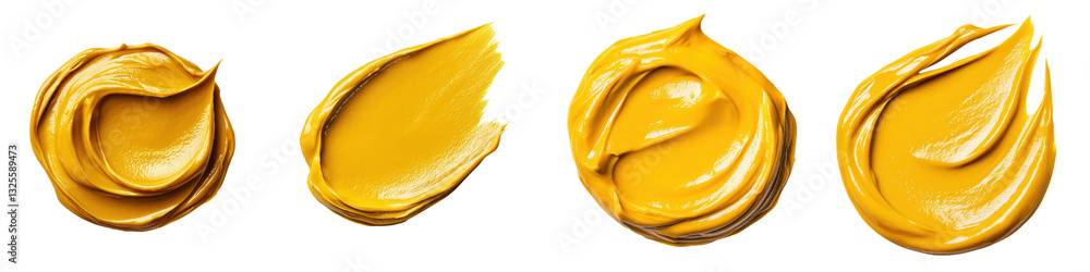 Poster captivating golden flowing abstract liquid swirls with mesmerizing motion and texture in a smooth sh