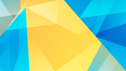 shapes with blue and yellow color abstract geometric background vector illustration