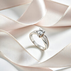 wedding rings on a pillow