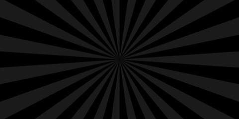 Vector abstract black and gray sun rays sunburst backdrop background. seamless retro vintage burst sunrise sunbeam element spiral striped illustration sunray template wallpaper design.	
