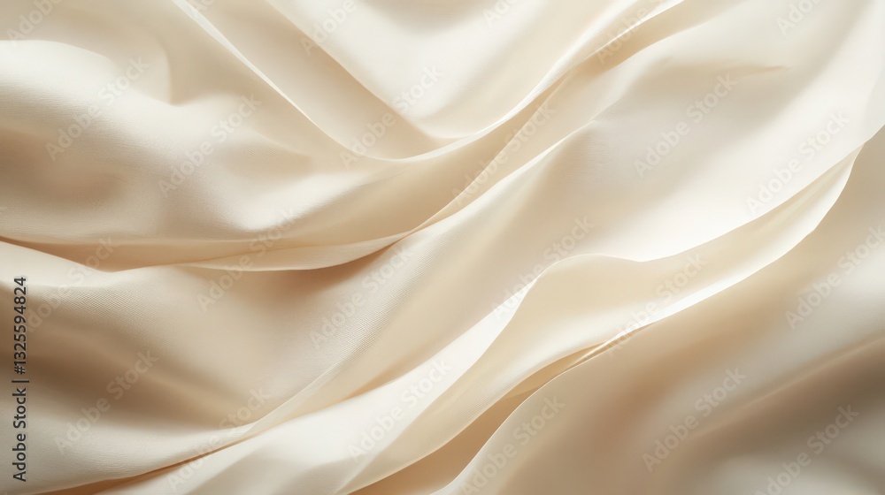 Poster abstract flowing light fabric texture with gentle curves and highlights