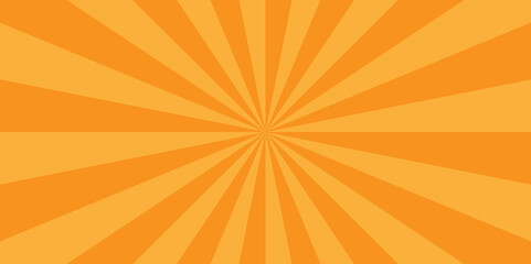 Modern seamless retro vintage burst sunrise sunbeam element spiral striped illustration sunray template wallpaper design. Vector orange sun rays sunburst texture background.	
