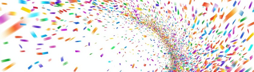 Gradient sprinkle confetti forming a vortex, seamless vector pattern with a futuristic look