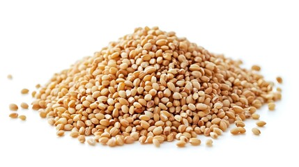 Fototapeta premium Close-up of sorghum rice isolated on white