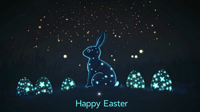 easter, rabbit, bunny, holiday, vector, card, egg, happy, illustration, cute, design, animal, cartoon, decoration, spring, hare, greeting, celebration, fun, art, christmas, symbol, eggs, season, grass