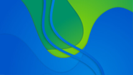 simple blue and green gradient shapes abstract geometric background vector illustration