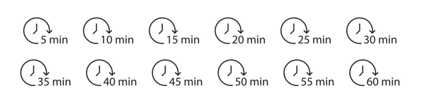 10, 15, 20, 25, 30, 35, 40, 45, 50 min outline design