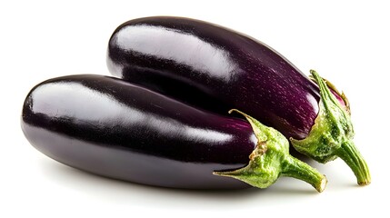 eggplant on white background