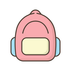 backpack icon flat design