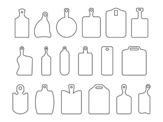 Fototapeta premium cutting board design outline