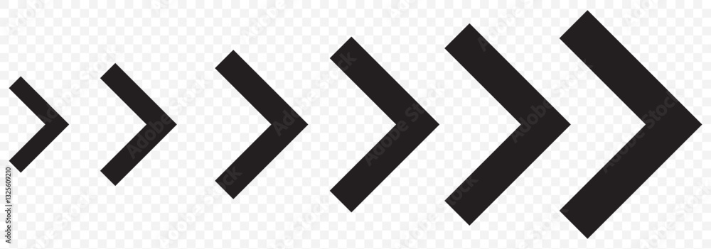 Poster arrow chevron symbol .arrows symbols set. blend effect. vector isolated on transparent background. e