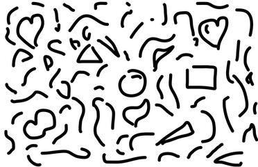 seamless pattern with doodles