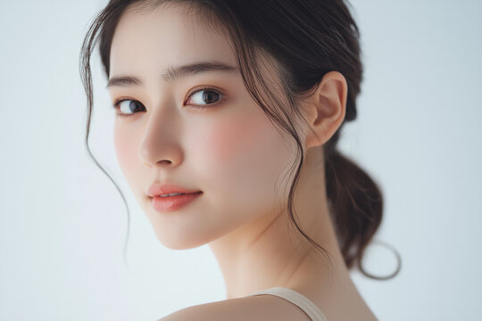 美女, 化粧品, ビューティー, 美容, 女性, 女, 美しさ, 顔, 髪の毛, 肌, 目, モデル, ファッション, 人々, 人, 世話, 頭, ブルネット, 笑う, 化粧, 淑女, アップ, うっとりさせる魅力, 唇, スキンケア, ナチュラル, 1, 笑みを浮かべている, スパ, 清潔な, スタジオ, 見る, 好色, 金髪, 金髪, 裸, 新鮮, 歯, かた, ユース, 13歳から19歳の,